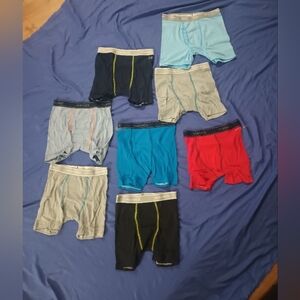 Hanes Boys Boxer Briefs in Blue, Red, and Gray